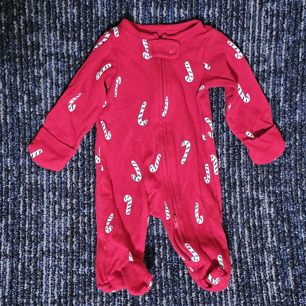 Red Candy Cane Kids One Piece